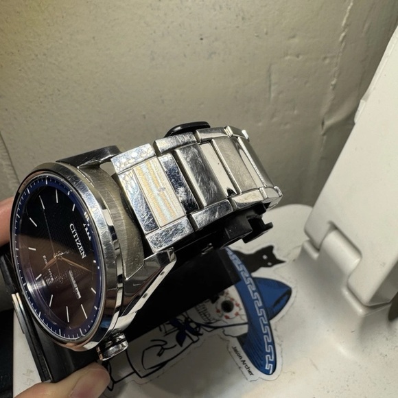 Citizen Silver Watch with Blue Dial - Picture 3 of 8